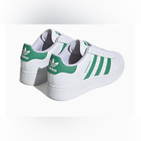 BNWT Adidas Superstar XLG women Shoes – Size 8.5 US – White & Green - Picture 1 of 16